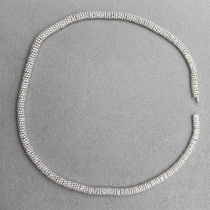 Collier chaîne cubaine unisexe en platine, style hip-hop vintage, entièrement serti de diamants, idéal pour les fêtes et comme cadeau - Product Image 4