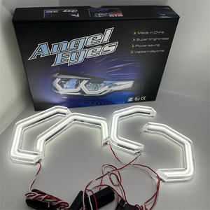 Nouveaux Phares de Voiture à Fond Plat Style DTM avec Halos Icôniques pour <span class=keywords><strong>BMW</strong></span> <span class=keywords><strong>E90</strong></span> F10 M4 F30 – Kit de Rétrofit <span class=keywords><strong>LED</strong></span> <span class=keywords><strong>Angel</strong></span> <span class=keywords><strong>Eyes</strong></span> - Product Image 4