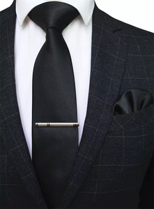 Corbata con Logotipo 100% Seda Tejida, Aerolínea Francia, Azul Oscuro, Corbatas Bordadas Personalizadas de Lujo para Hombre - Product Image 3