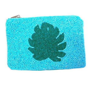 Seed Bead Embroidered <b>square</b> Shape Coin Pouch with Colorful Embroidery Handmade Customizable Size Zipper Closure - Product Image 6
