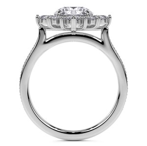 Round Cut Moissanite Rhodium Plated Sterling <b>Silver</b> Luxury Certified <b>Solitaire</b> Engagement Wedding Promise <b>Ring</b> for Women Party - Product Image 2