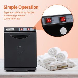 Hot Towel Warmer Facials Massage Cabinet Black Aluminum Esthetician Towel Heating Chamber for Salon Beauty Spa Barbershop - Product Image 2