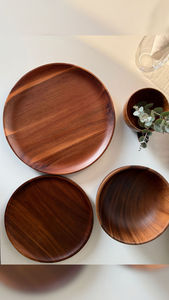 Juego de Tazones de Madera Imperial, Tazones de Madera Pulida, Diseño Europeo, Ecológicos, Acabado Natural Sin Recubrimiento, Vajilla, Decoración del Hogar, Boda - Product Image 6