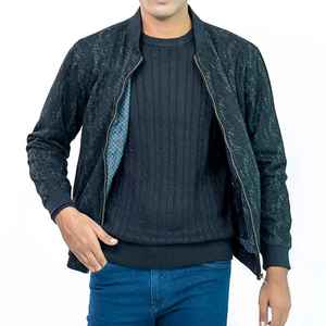 Hot Selling New Fashion <b>Men's</b> Eco-Friendly <b>Summer</b> Casual <b>Bomber</b> <b>Jacket</b> with Polyester/Cotton Shell - Product Image 3