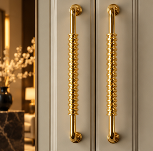 Poignée de porte ornée de perles, finition dorée, longue poignée décorative pour armoire, quincaillerie de meubles - Product Image 4
