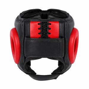 Protector de Cabeza de Cuero Vacuno de Diseño Personalizado para MMA, Casco de Sparring para Entrenamiento de Boxeo y Combate - Product Image 3