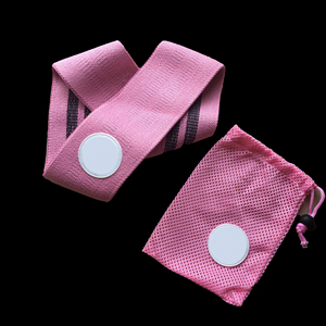 Completech Pink Hip Resistance <b>Band</b> Medium Polyester High Strength Comfortable Fitness Loop Belt for Adults Workout Training - Product Image 6