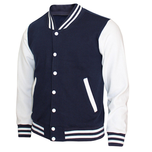 New Arrival Customized Logo Men's Varsity Baseball Jacket Loose Casual Winter Wool Sport <b>Coat</b> With Hooded Collar Best Price - Product Image 1