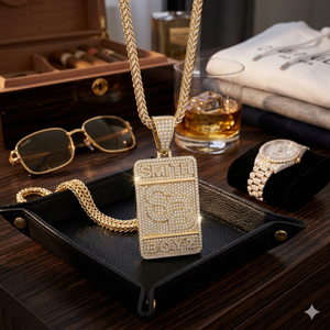 Men's Custom SHRAMAN DIAMOND 925 <b>Silver</b> Fine Jewelry <b>Necklaces</b> Gold Plated Initial Name Letter Brilliant Cut Hip Pendant Charm - Product Image 6