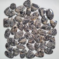Pierre précieuse cabochon en hornblende 100 % naturelle de haute qualité, 29-55 mm, en vrac pour la fabrication de bijoux, Mahnaj Gems Rajasthan