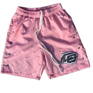 Custom Color Block <b>Men's</b> Casual Training Wear Windbreaker <b>Short</b> Set Full <b>Zip</b> Two Piece Jacket <b>Shorts</b> Woolen 100% Polyester - Product Image 2