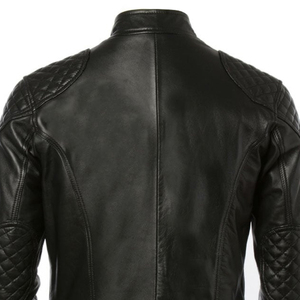MICAH CORPORATION: Chaqueta de Cuero Negra Premium para Hombre con Hombros y Codos Acolchados, Múltiples Bolsillos - Product Image 5