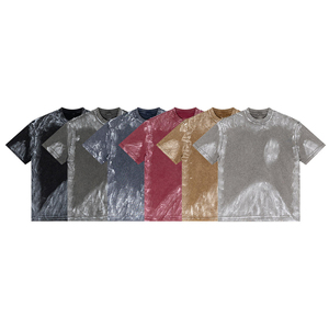 Camisetas Unisex Extra Grandes de Alta Calidad con Lavado Ácido para Hombre, Camiseta Personalizada con Lavado Ácido para Hombre, 100% Algodón - Product Image 1