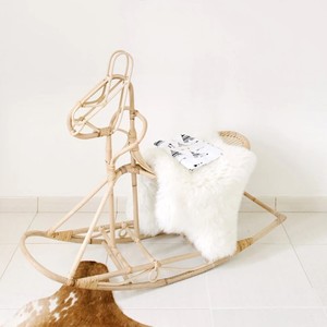 Natural rattan <b>rocking</b> horse fun riding toys for baby cheapest cost kid toy animal rocker <b>chair</b> - Product Image 4