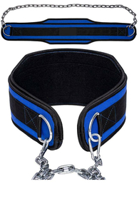 Heavy Duty Steel Fitness Dip <b>Belt</b> with Leather Chain for Weightlifting Pullups Powerlifting Bodybuilding Workouts Long Durable - Product Image 2