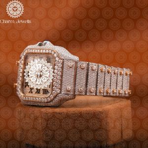 Reloj de Lujo para Hombre Charm Jewells, de Acero Inoxidable, con Esfera Analógica, Cristal, Movimiento Mecánico, Botón de Presión, Cierre Oculto, 40 mm, 10 Bar - Product Image 2