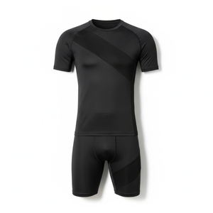 Ensemble de survêtement de football pour hommes, imprimé par sublimation, respirant, séchage rapide, pour l'équipe, la course, la gym et l'entraînement - Product Image 1