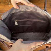 Wanita kapasitas besar 2 potong Set tangan Tooled kulit Tote Handbag & tangan Tooled kulit Clutch modis desain tahan lama Set