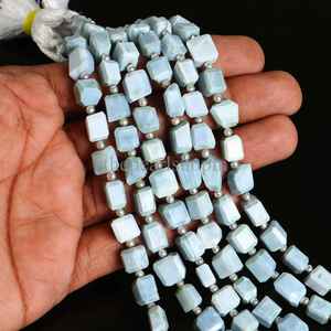 ลูกปัดโอปอลสีน้ำเงิน AAA ขนาด 6x8-7x9 มม. ลูกปัดโอปอลสีน้ำเงินเจียระไน ลูกปัดโอปอลธรรมชาติสำหรับทำเครื่องประดับ ขนาด 8 นิ้ว แบบขายส่ง - Product Image 2