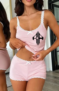 Color sólido Venta caliente Ropa de dormir de las mujeres de alta calidad de talla grande Ropa de mujer Precios baratos Servicios OEM/ODM - Product Image 5