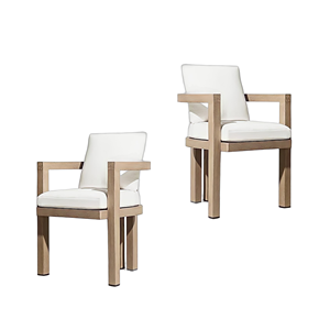 Canapé de jardin en teck massif avec coussin en tissu, produit de haute qualité, chaises de jardin, chaises de salle à manger pour extérieur et intérieur, À VENDRE - Product Image 4