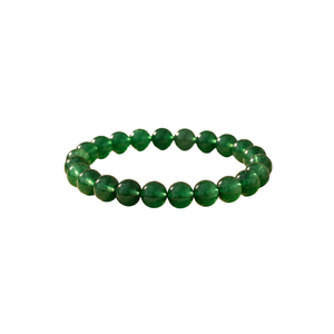 Bracelet en perles de jade vert, extensible, en pierre, bijoux unisexes pour cadeau, usage quotidien - Product Image 1