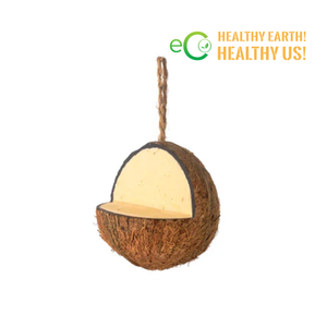 Wholesale Eco Natural Coconut Shell Birdhouse Feeder with Zipper for Living Room Decor | Customizable - Product Image 4