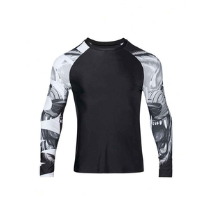 Rashguard de compression personnalisé avec option frontale OEM disponible pour MMA BJJ, couleurs personnalisées, UPF50+, tissu 180g, manches longues, unisexe - Product Image 5