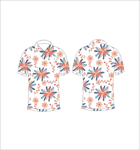 Men’s <b>White</b> Floral Print <b>Polo</b> Shirt Short Sleeve Casual Summer Fashion Golf Shirt - Product Image 6