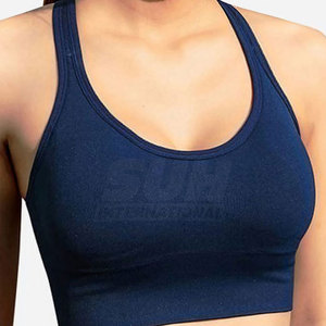 Sujetador Deportivo Transpirable con Logotipo Frontal Personalizado para Mujer, de Alta Sujeción, para Gimnasio y Fitness, Hecho en Pakistán, Disponible en Stock - Product Image 6