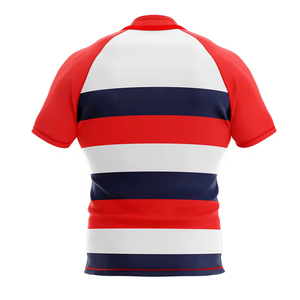 Camiseta de Rugby de Poliéster 100% Ecológica, Transpirable y de Alta Calidad, Personalizable al por Mayor con Impresión Sublimada, Manga Corta - Product Image 2