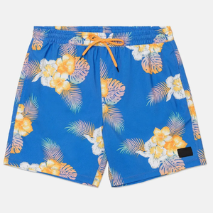 Pantalones Cortos de Playa Casuales de Algodón para Hombre al por Mayor, Rayas Blancas y Negras de Poliéster con Logotipo Personalizado, Diseño Estampado de Cintura Media - Product Image 1