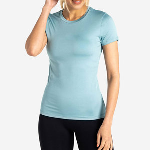 Camiseta Deportiva de Spandex, Compresión, Elástica en 4 Direcciones, Material de Alta Calidad, Cuello Redondo, Anti-Pilling, Top de Yoga - Product Image 3