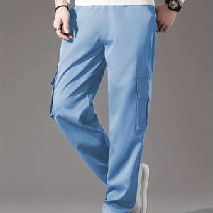 Pantalones Cargo de Algodón para Hombre, Diseño Moderno, Tallas Grandes, 6 Bolsillos, Corte Holgado, Logotipo Personalizado, Ropa Casual, Venta al Por Mayor - Product Image 1