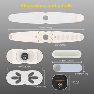 EMS Waist Massager Heated Waist Belt Electric Waist Care Device Portable Home Massage Equipment - Product Image 3