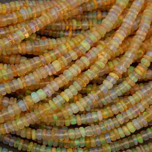 Perles d'Opale Naturelle pour la Fabrication de Bijoux, Pierres Précieuses Multicolores 6mm 7mm 8mm, Brins de 14 Pouces, Personnalisables, Service d'Échantillonnage K Gems - Product Image 1