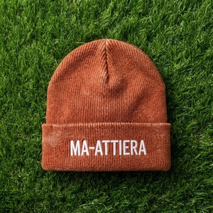 Custom Rust Orange Rib Knit Cuffed Beanie <b>Hat</b> <b>Winter</b> Warm Skull Cap With Custom Logo - Product Image 6