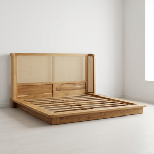 Hotel <b>Beds</b> Indonesia Wood <b>Bed</b> <b>frame</b> Manufacturer Custom Solid Teak Rattan <b>Beds</b> Factory Private Label Supplier Bulk OEM ODM Order - Product Image 6