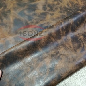 หนังวัว ISONZ สีน้ำตาลแบบขายส่ง หนังวัวบัฟฟาโลแบบ CrazyHorse สำหรับทำกระเป๋า รองเท้า เข็มขัด สมุดบันทึก กล่องใส่ของ  รับสั่งทำตามแบบ - Product Image 1