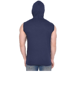 Modern Athletic <b>Men</b> <b>Sleeveless</b> Hoodies Soft Texture Lightweight Material Casual Fit Streetwear Gym Outfit Large Size - Product Image 3