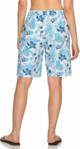 Comfortable Elastic Waistband <b>Board</b> Shorts with Floral Print for Women Casual Wear - Product Image 4