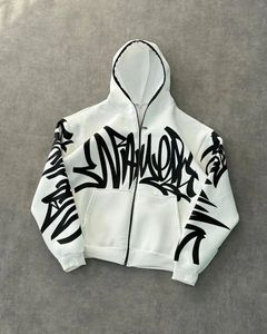 BRAND Men's Leopard Print Hooded Fleece <b>Jacket</b> <b>Rhinestone</b> Embossed Streetwear Oversized Winter Coat - Product Image 5