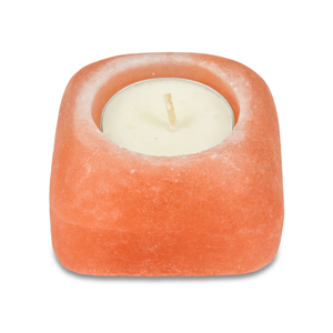 Portavelas Cuadrado de Sal Rosa del Himalaya Natural, Pulido, Decoración Moderna para el Hogar, Soporte para Velas de Té - Product Image 2