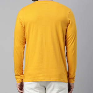 Camisetas de Manga Larga Extra Grandes para Hombre, Logotipo Personalizado, Cuello Redondo, Color Sólido, Estilo Casual Holgado, Tops de Algodón, Proveedor Directo de Fábrica - Product Image 4