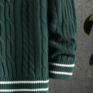 เสื้อสเวตเตอร์ผู้ชาย แขนยาว คอวี ทรงหลวม สไตล์ลำลอง สำหรับฤดูใบไม้ผลิ 2026 และฤดูใบไม้ร่วง  เสื้อคริกเก็ต - Product Image 5