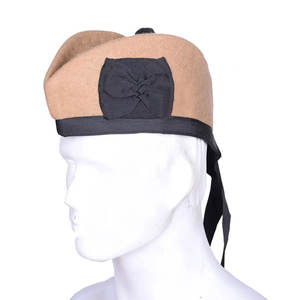 Casquette écossaise Glengarry en laine marron 100% laine, casquette traditionnelle des Highlanders, best-seller en gros 2026 - Product Image 1