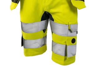 Men Outdoor <b>Work</b> Shorts Safety <b>Cargo</b> High Visibility Construction Shorts Solid Reflective Tapes <b>Work</b> Shorts - Product Image 5