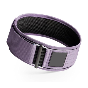 Ergonomic Blue Striped Neoprene Weightlifting Belt Professional Protection Contoured Back Support <b>Compression</b> for Cross Training - Product Image 3