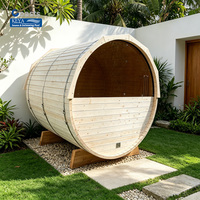 Sauna de Barril para Exteriores de Alta Rentabilidad para Hoteles Boutique, Equipo de Bienestar para Resorts de Lujo, Cápsula Modular de Relajación para Jardín, Grado Profesional