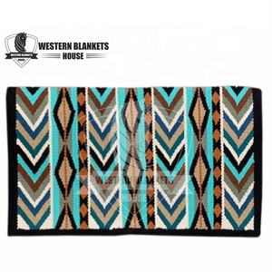 Meilleur harnais de dressage DD Style occidental Tapis de selle d'équitation en feutre de laine polycoton Tapis de selle en cuir ranch profilés - Product Image 1